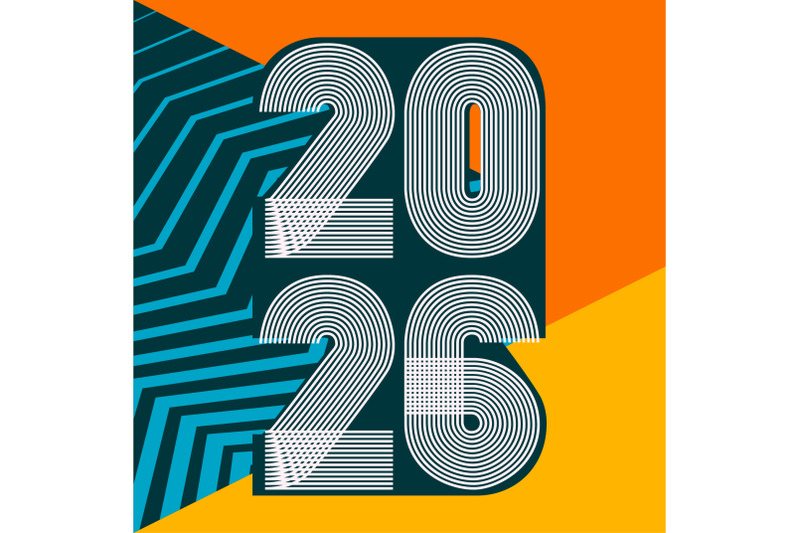 retro-cover-background-with-vertical-2026-number-on-geometric-zigzag