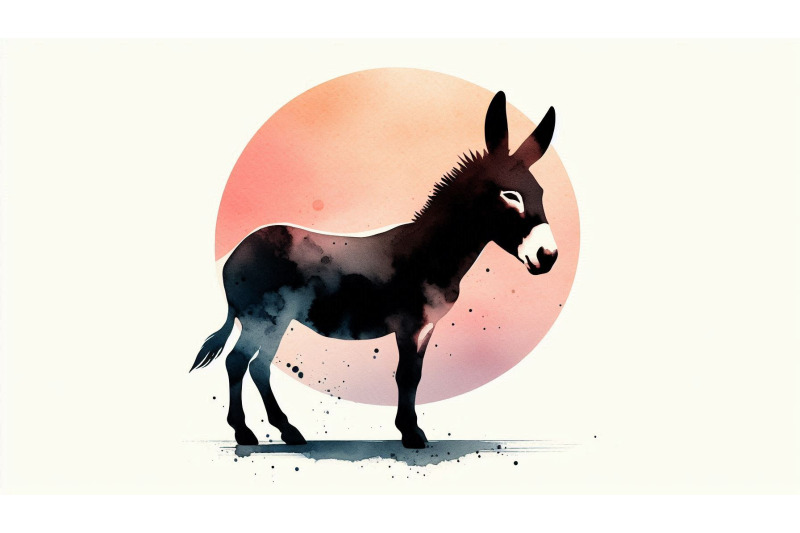 minimalist-donkey-flat-design