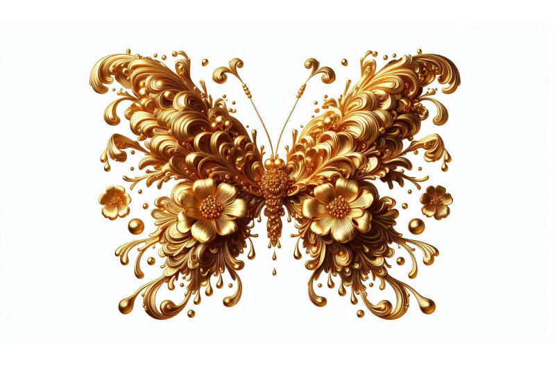 molten-gold-butterfly