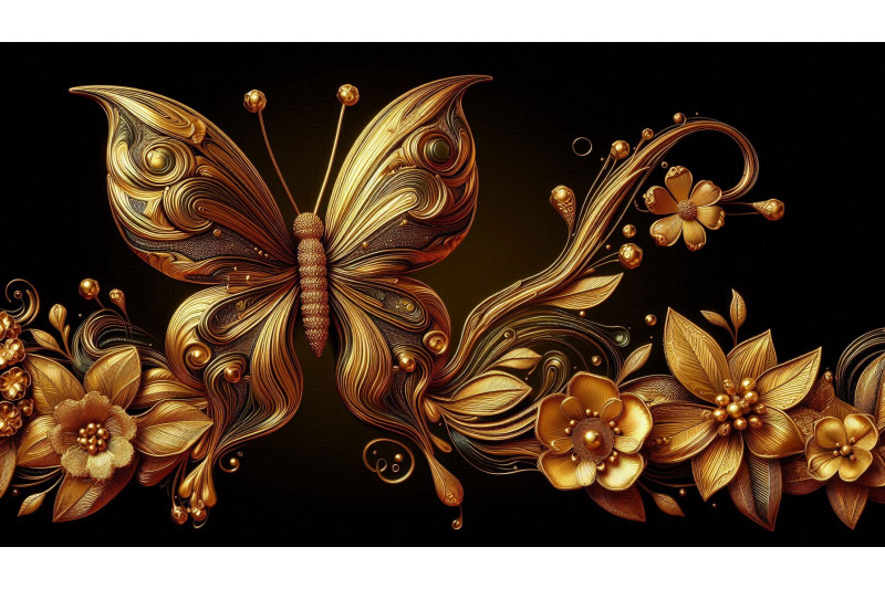 molten-gold-butterfly