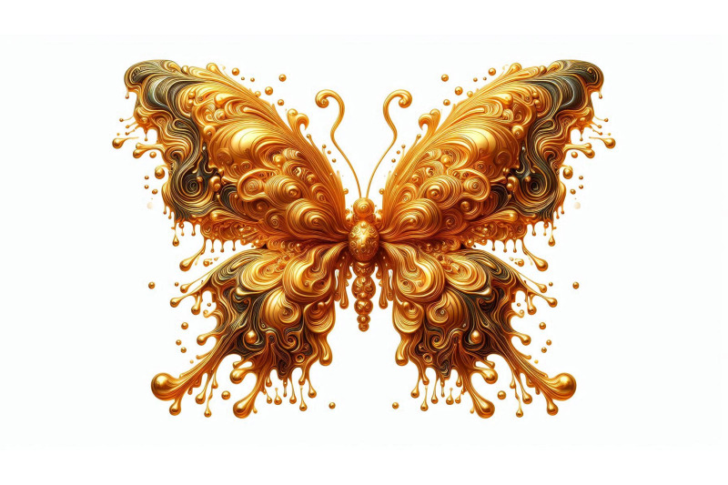 molten-gold-butterfly