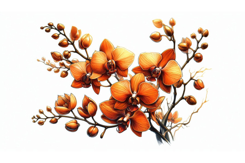 orchid-branch-sketch