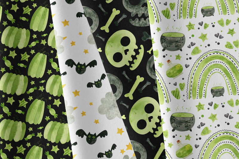 green-halloween-clipart-amp-patterns