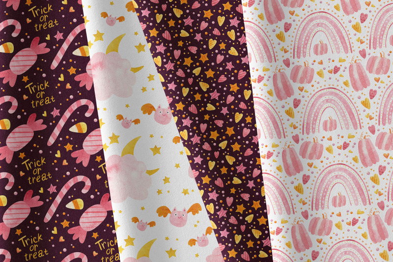 pink-halloween-clipart-amp-patterns