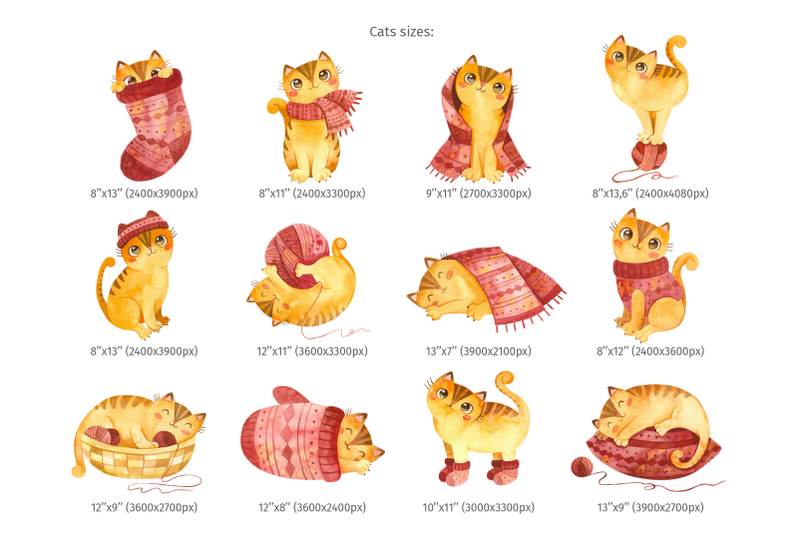 cute-cats-amp-knitting-clipart-patterns-cards