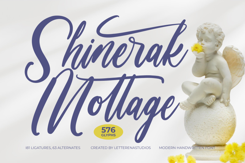 shinerak-mottage-modern-handwritten-font