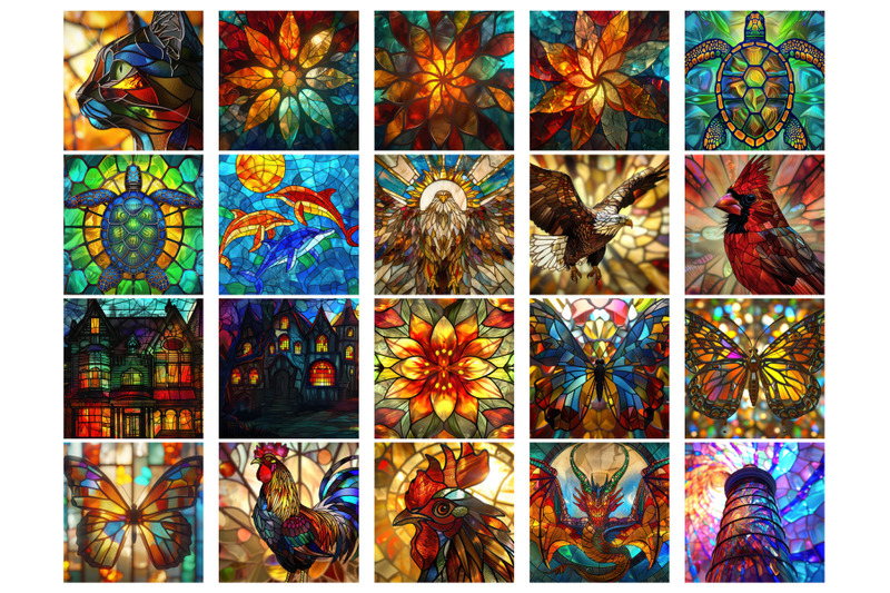 100-stained-glass-square-coaster-bundle