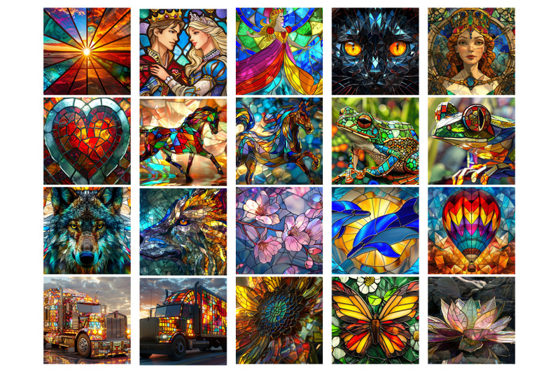 100-stained-glass-square-coaster-bundle