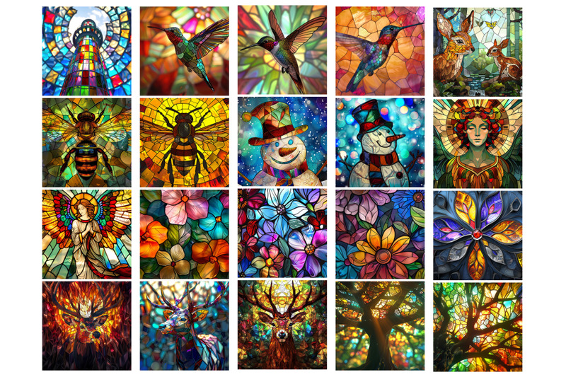 100-stained-glass-square-coaster-bundle