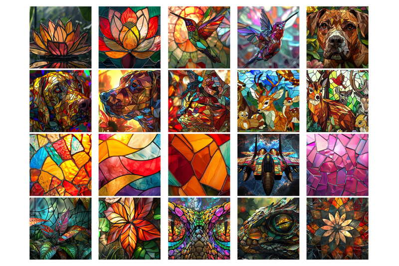 100-stained-glass-square-coaster-bundle
