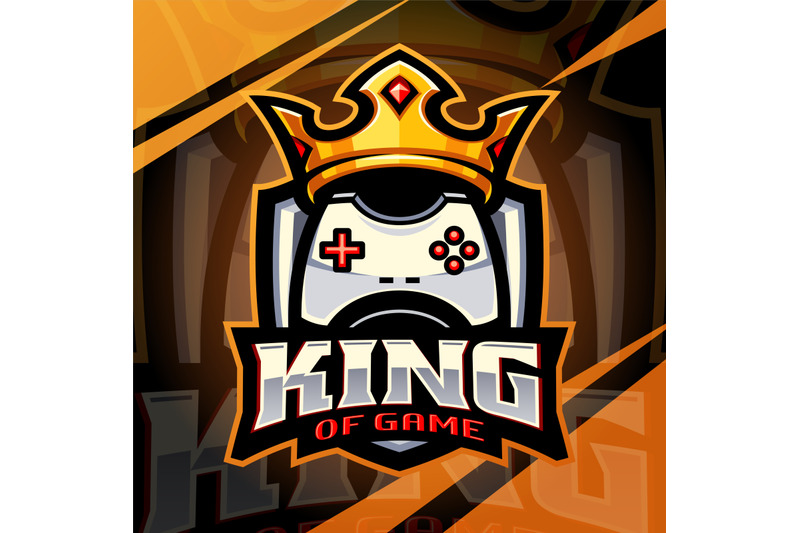 king-of-game-esport-mascot-logo-design