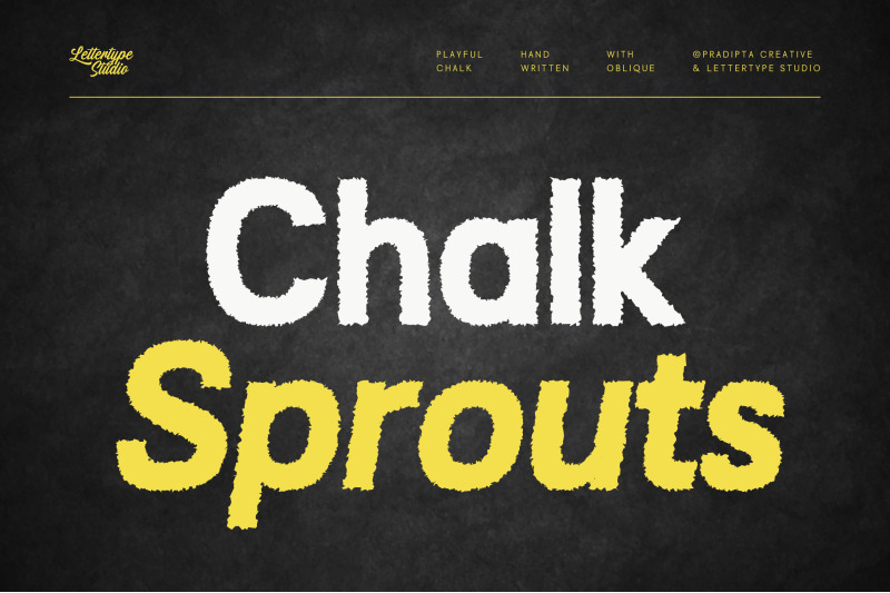 chalk-sprouts-playful-chalk-handwritten-font