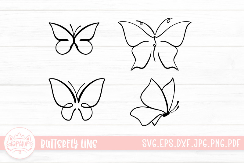 butterfly-doodle-lineart-clipart-bundle