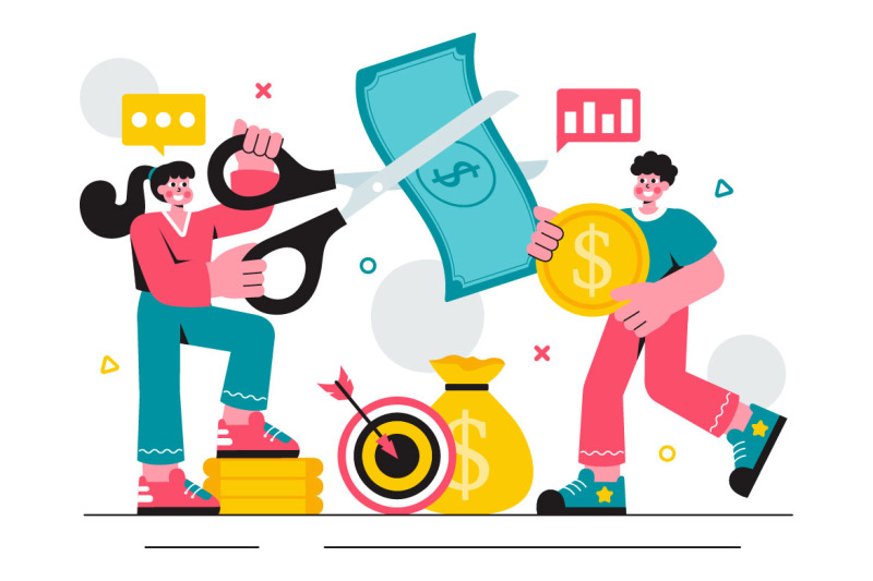 11-cost-reduction-business-illustration