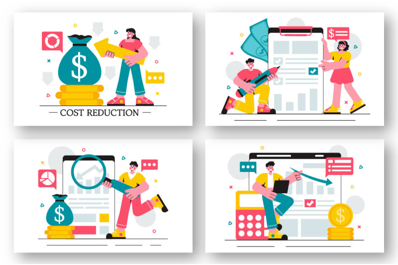 11-cost-reduction-business-illustration
