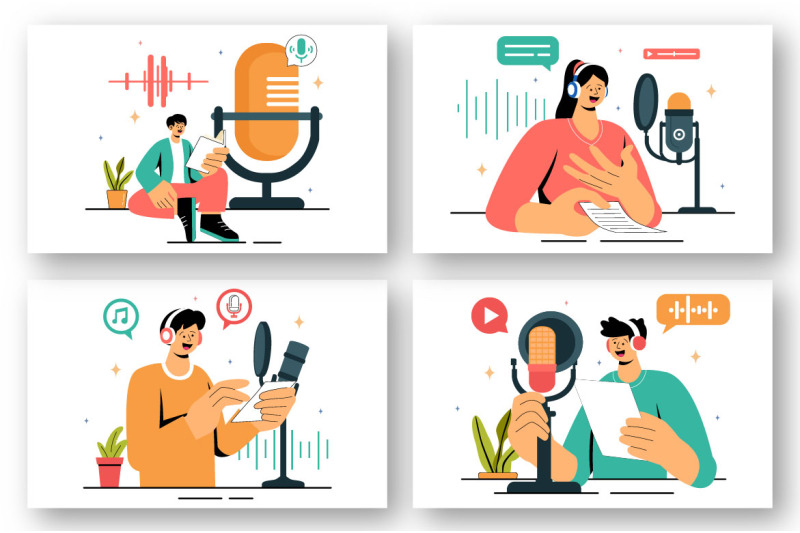 9-dubbing-and-voice-acting-illustration