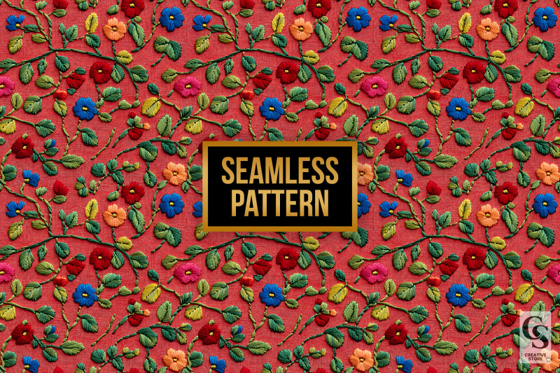 red-amp-green-embroidery-flowers-digital-paper