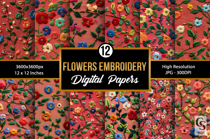 red-amp-green-embroidery-flowers-digital-paper