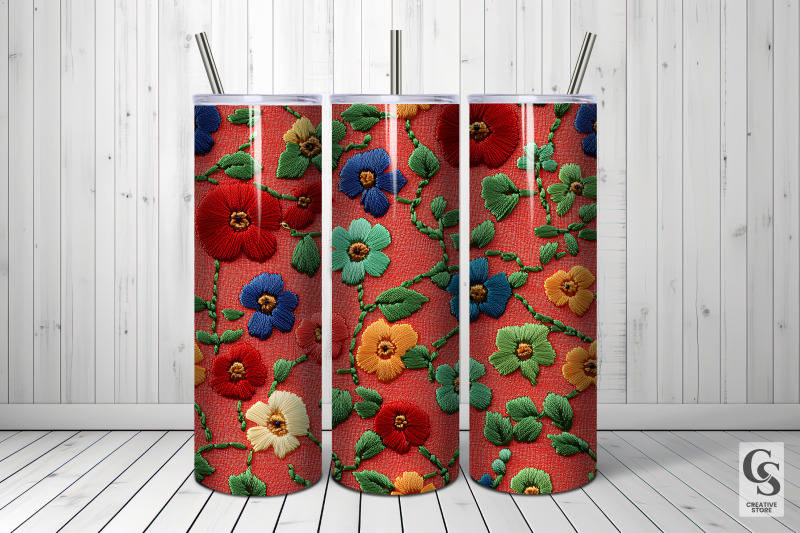 red-amp-green-embroidery-flowers-digital-paper