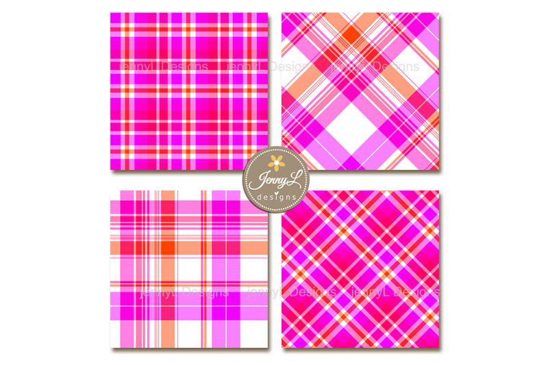 neon-valentine-plaid-digital-papers