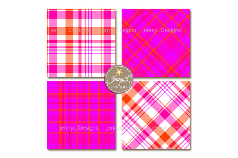neon-valentine-plaid-digital-papers