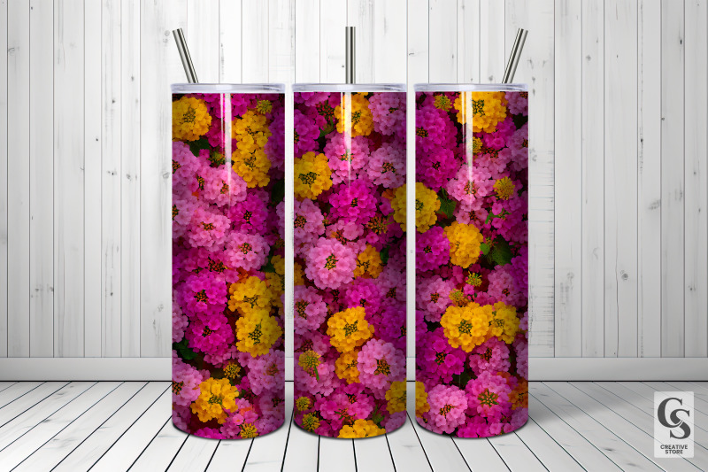 pink-summer-lantana-flowers-digital-paper