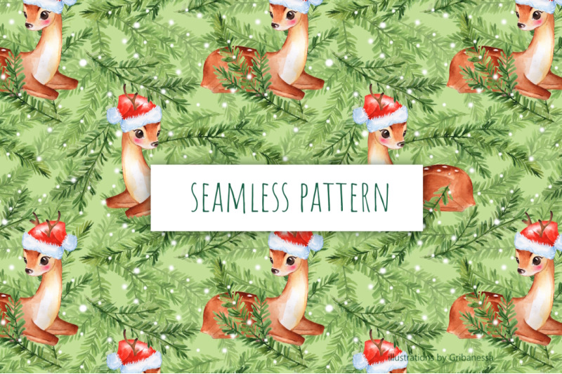 watercolor-christmas-fawn-seamless-pattern
