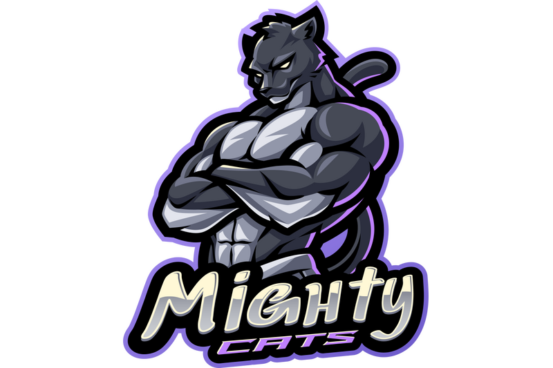 mighty-cats-esport-mascot-logo-design