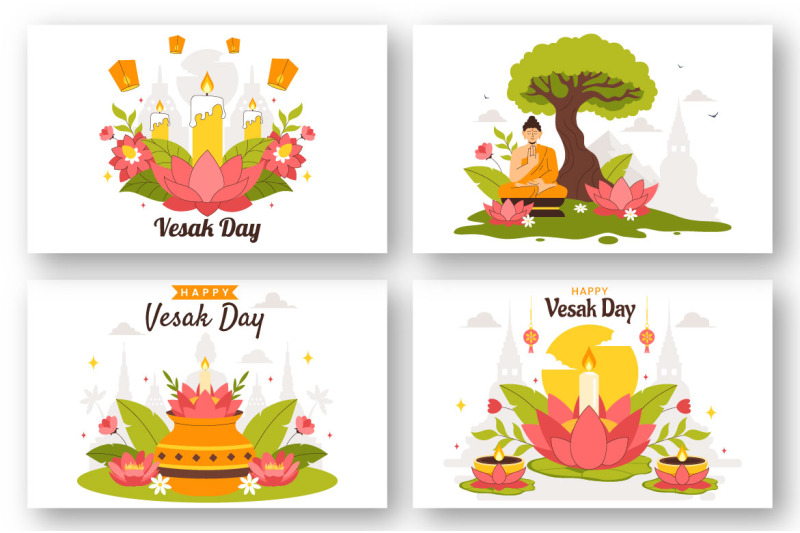 9-buddhist-vesak-day-illustration