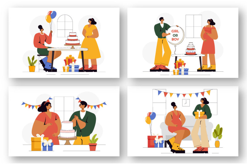 9-baby-shower-celebration-illustration