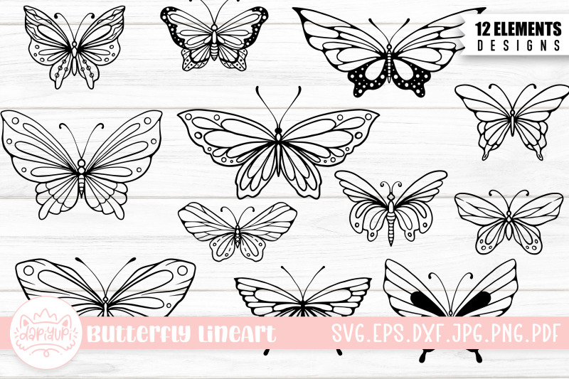 butterfly-doodle-lineart-laser-cut-svg-bundle