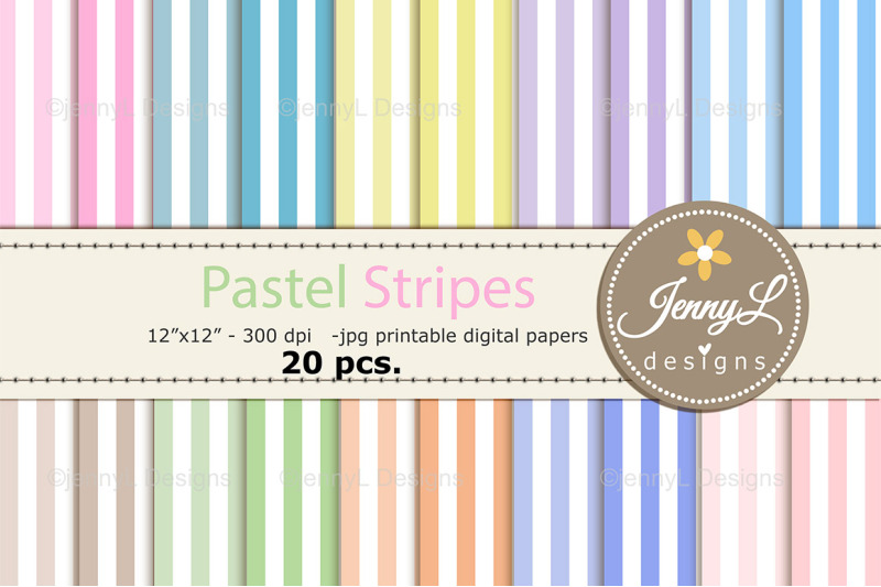 pastel-stripes-digital-papers-pastel-colored-background
