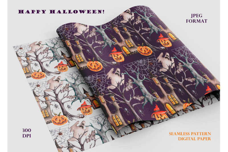 halloween-watercolor-seamless-pattern-gothic