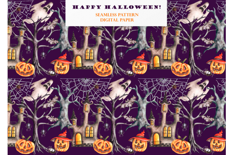 halloween-watercolor-seamless-pattern-gothic
