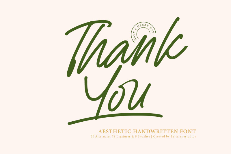 sejatty-gartena-aesthetic-handwritten-font