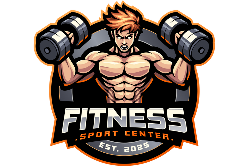 fitness-esport-mascot-logo-design