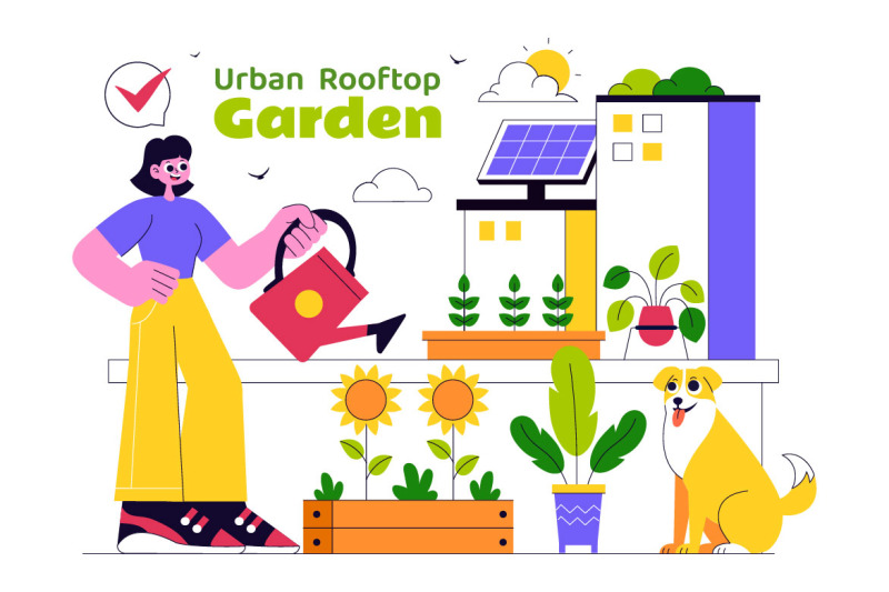 10-urban-farming-rooftop-garden-illustration