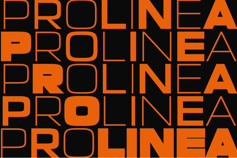 prolinea-expanded-geometric-sans-serif-family