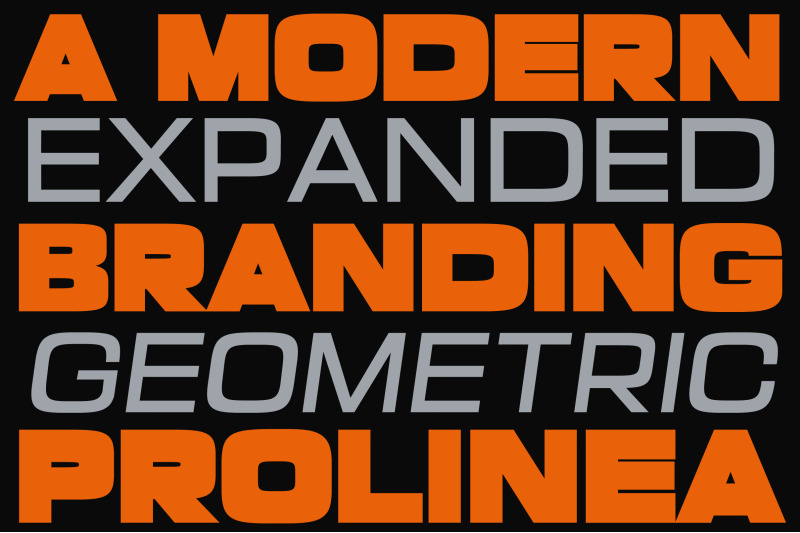 prolinea-expanded-geometric-sans-serif-family
