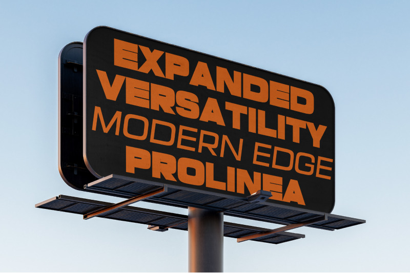 prolinea-expanded-geometric-sans-serif-family