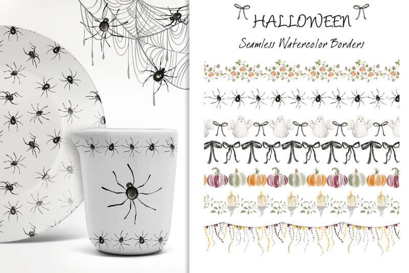 halloween-watercolor-elements-bundle-patterns-borders-amp-frames
