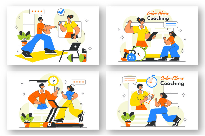 10-online-fitness-coaching-illustration