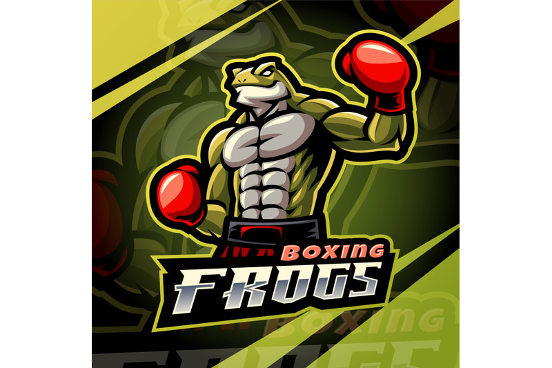 boxing-frogs-esport-mascot-logo-design