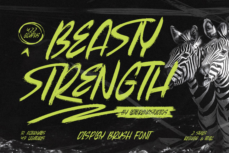 beasty-strength-display-brush-font