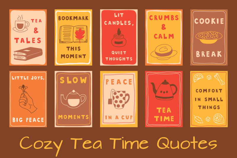 cozy-tea-time-quotes-vintage-posters