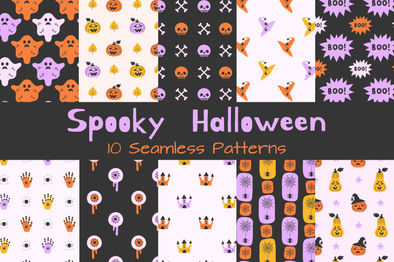 spooky-halloween-seamless-patterns