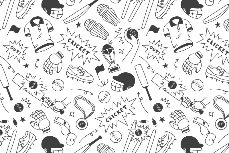 cricket-doodle-seamless-pattern