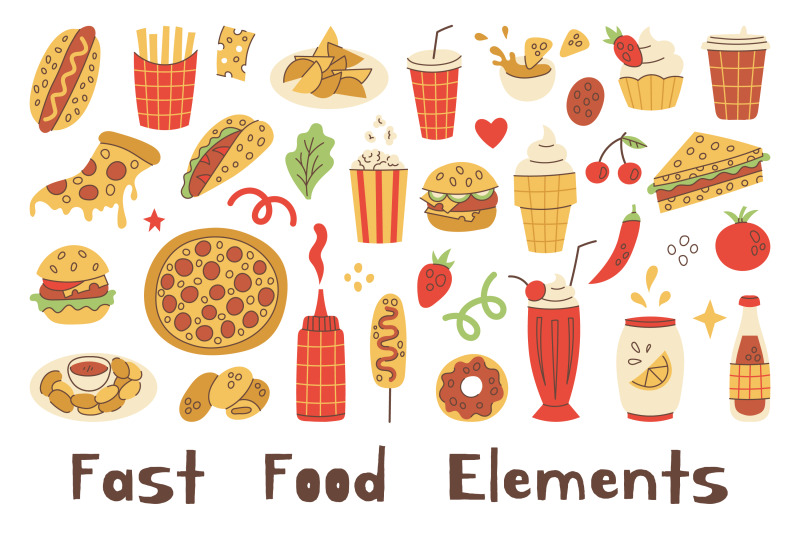 fast-food-elements-png-clipart