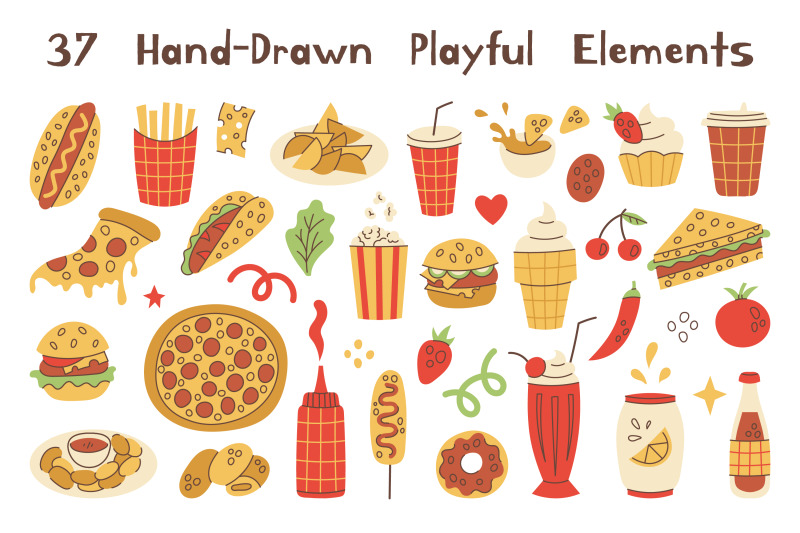 fast-food-elements-png-clipart