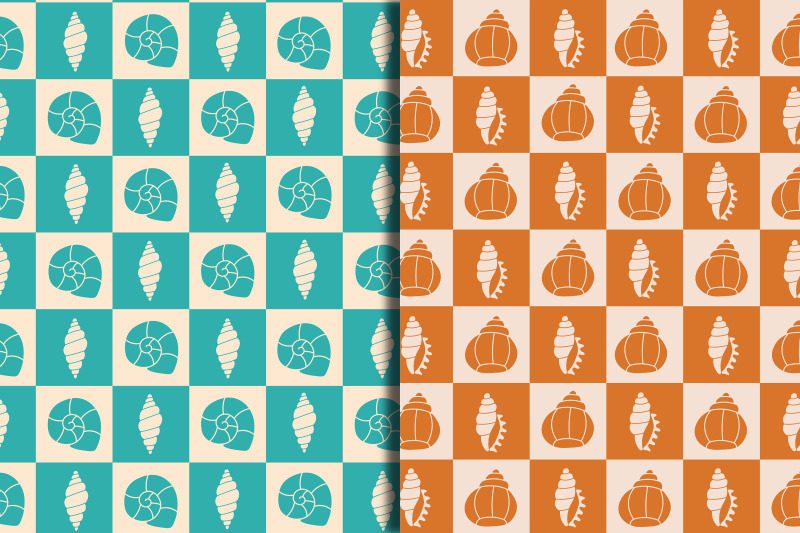 sea-life-checkerboard-seamless-patterns